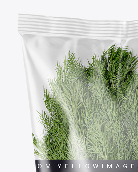 Download Plastic Bag With Fresh Dill Mockup In Bag Sack Mockups On Yellow Images Object Mockups