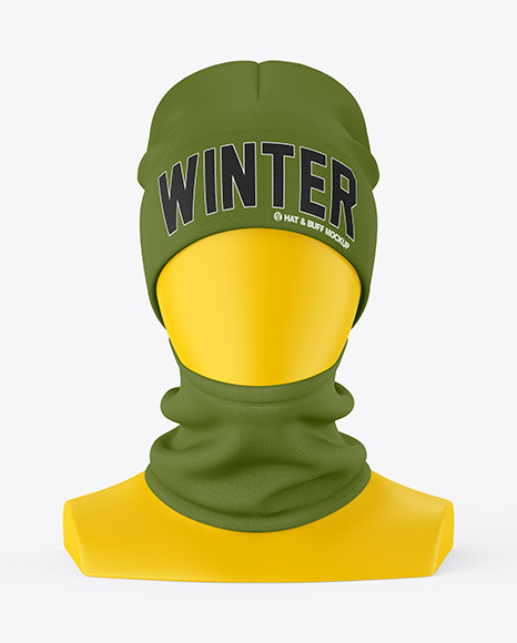 Download Winter Hat Buff Mockup In Apparel Mockups On Yellow Images Object Mockups