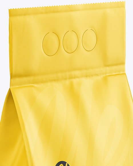 Download Matte Powder Bag Mockup In Bag Sack Mockups On Yellow Images Object Mockups