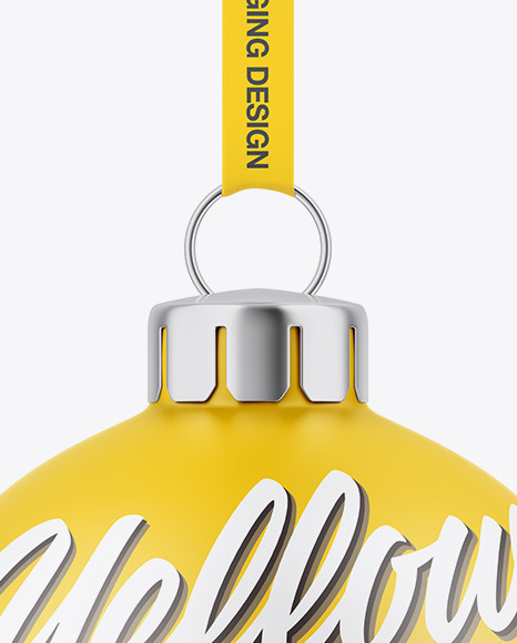 Matte Christmas Ball Mockup PSD #2