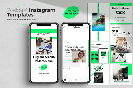Podcast Instagram Pack Templates