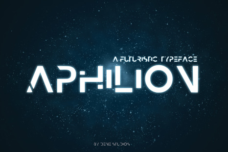 APHILION - A Futuristic Typeface