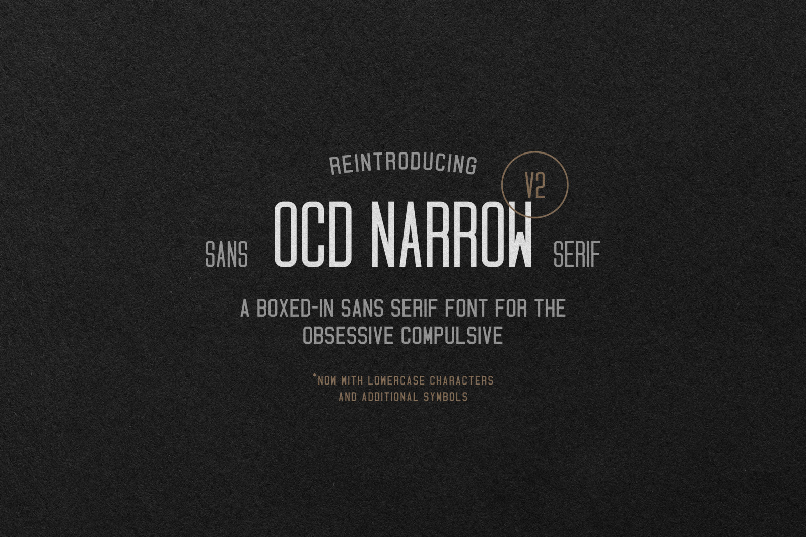 Ocd Narrow Font In Fonts On Yellow Images Creative Store