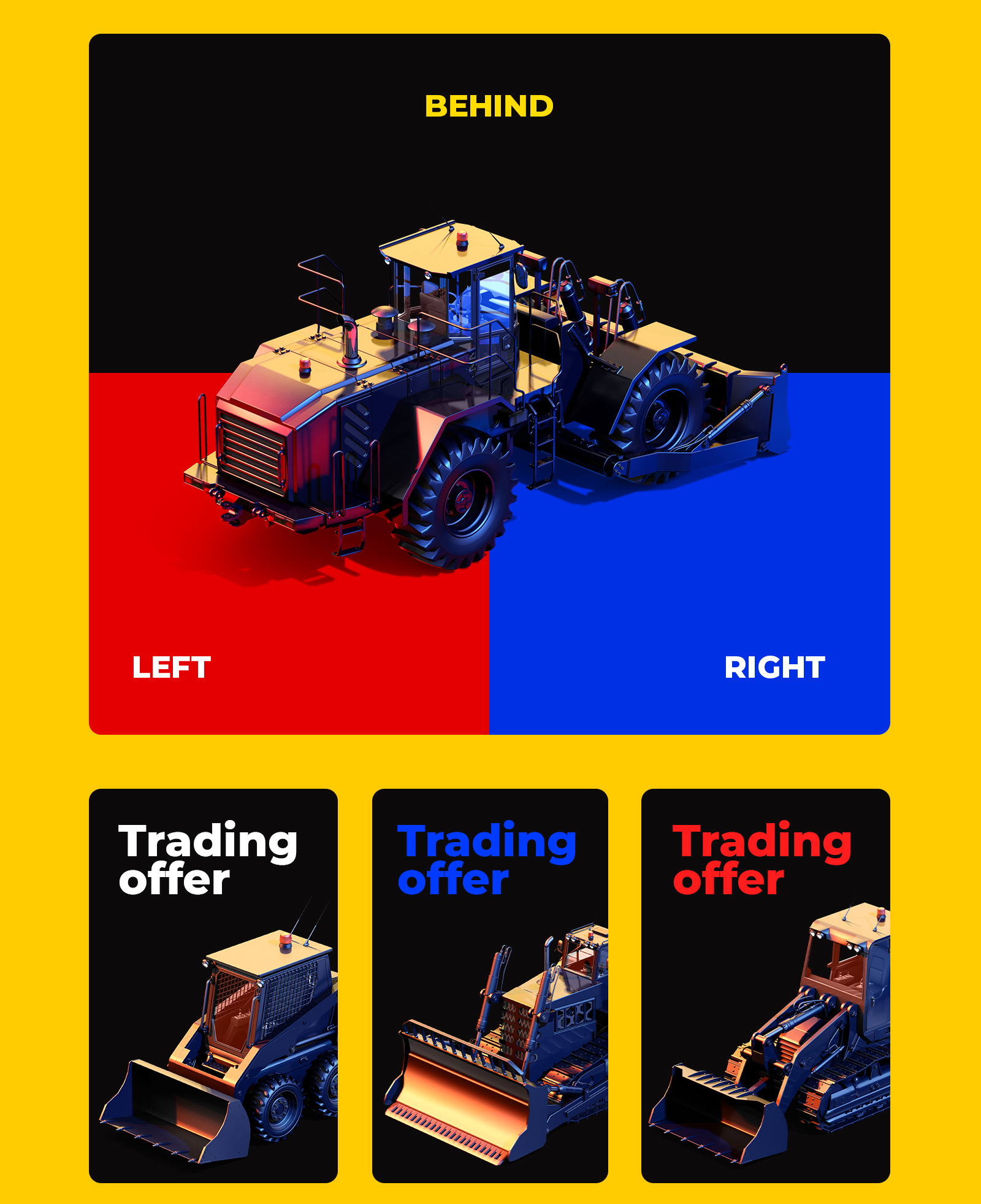 PSD Mockup 3D model Heavy Machines Asphalt Paver 2 in