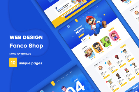 Game Store UI Kit on Yellow Images Creative Store