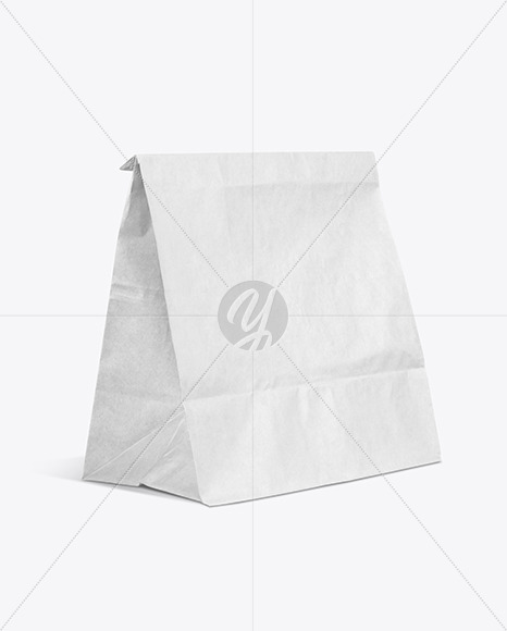 Kraft Paper Food Bag Mockup In Bag Sack Mockups On Yellow Images Object Mockups