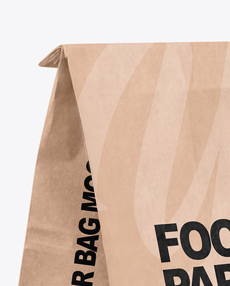 Download Kraft Paper Food Bag Mockup In Bag Sack Mockups On Yellow Images Object Mockups