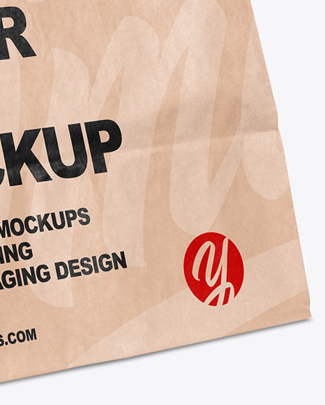 Kraft Paper Food Bag Mockup PSD #5