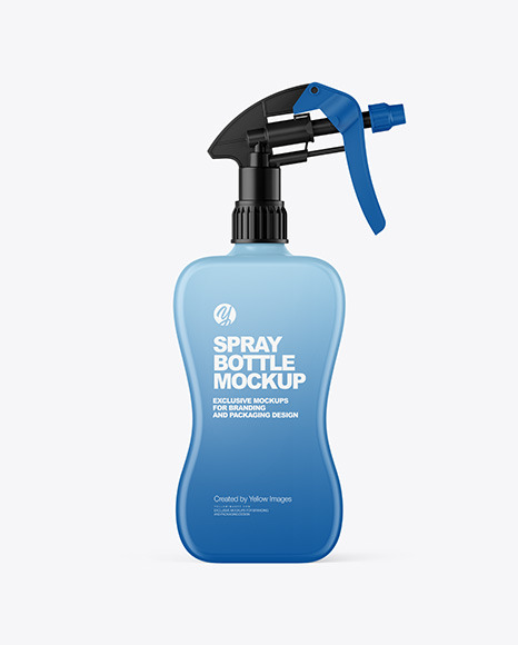 Matte Spray Bottle Mockup