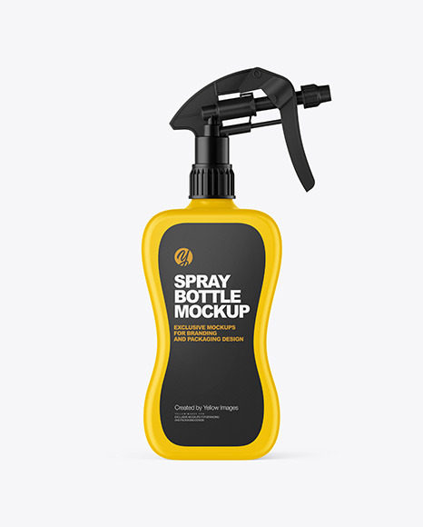Matte Spray Bottle Mockup PSD #2
