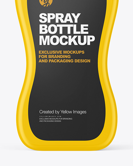 Matte Spray Bottle Mockup PSD #6