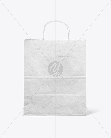 Download Kraft Paper Shopping Bag Mockup In Bag Sack Mockups On Yellow Images Object Mockups