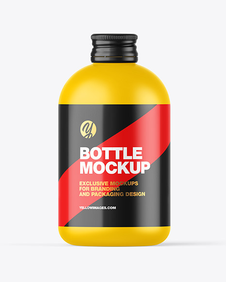 Matte Bottle w  Metallic Cap Mockup PSD #2