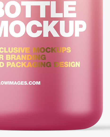 Matte Bottle w  Metallic Cap Mockup PSD #6