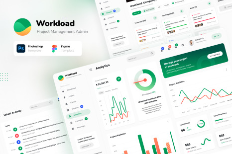 Workload - Project Management Admin Dashboard UI