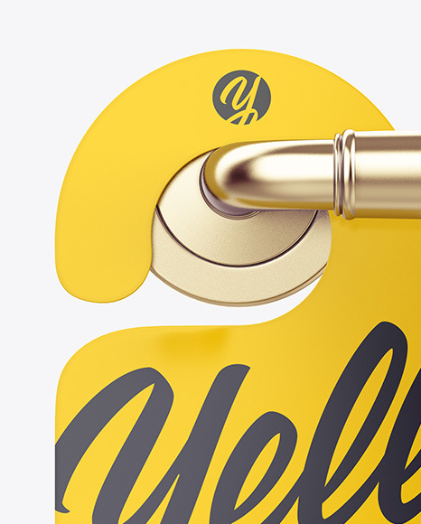 Door Hanger Mockup PSD #2