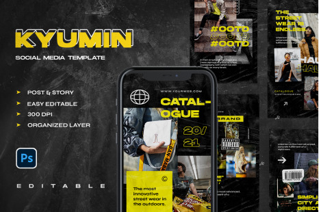 Kyumin - Instagram Stories &amp; Post Template