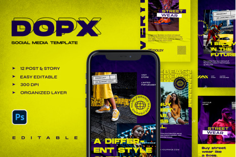 Dopx - Instagram Stories &amp; Post Template
