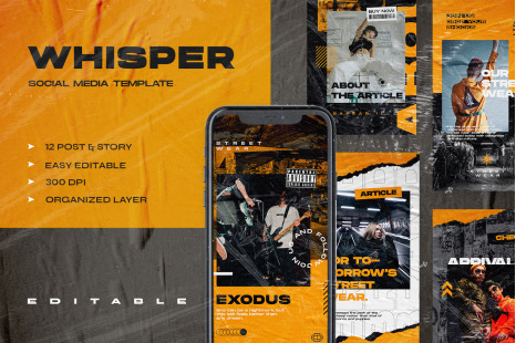 Whisper - Instagram Stories &amp; Post Template