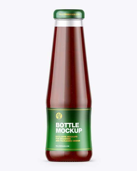 BBQ Sauce Bottle Mockup PSD #2