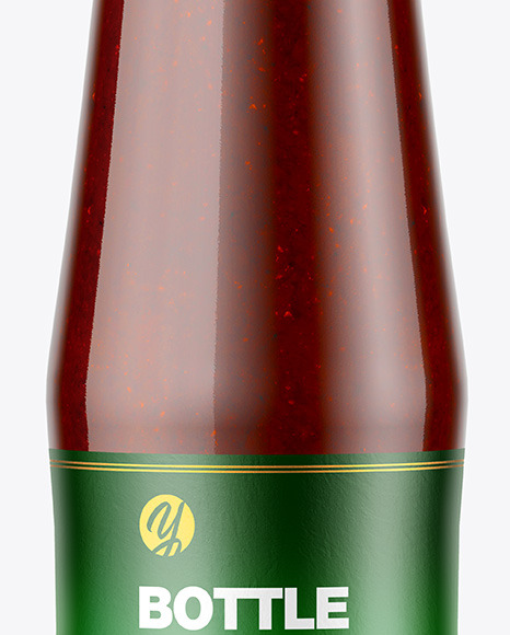 BBQ Sauce Bottle Mockup PSD #6