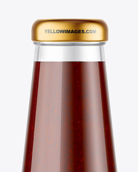 BBQ Sauce Bottle Mockup PSD #5