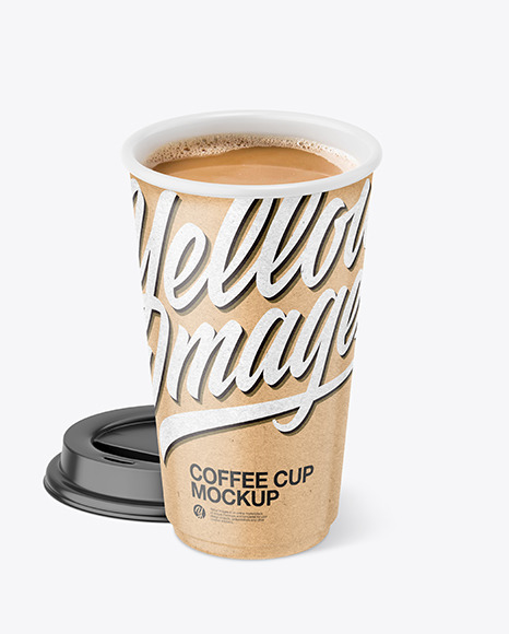 Kraft Paper Coffee Cup Mockup