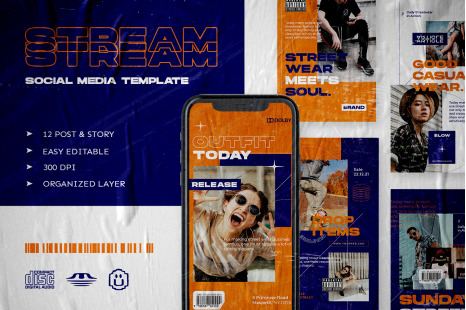 Stream - Instagram Stories &amp; Post Template