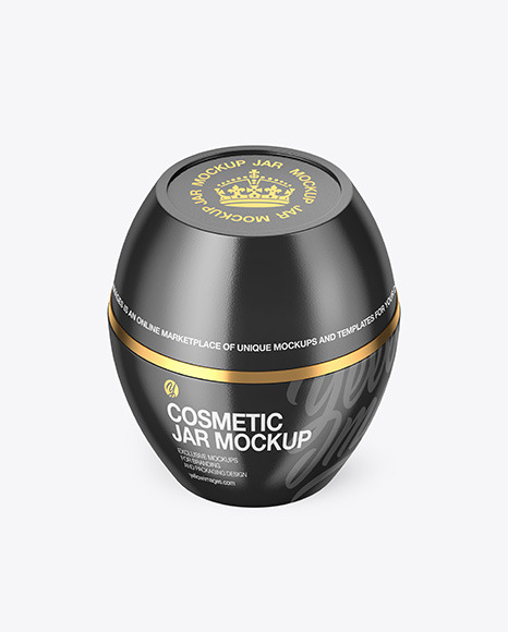 Glossy Cosmetic Jar Mockup PSD #2