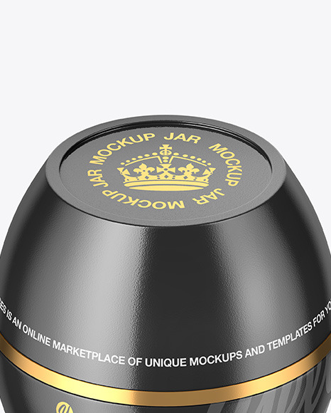 Glossy Cosmetic Jar Mockup PSD #3