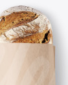 Kraft Package with Bread Mockup