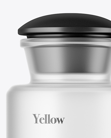 Frosted Glass Bottle Mockup PSD #2