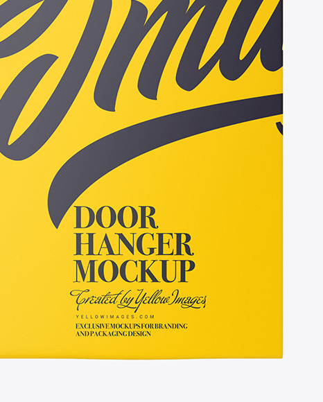 Door Hanger Mockup PSD #1