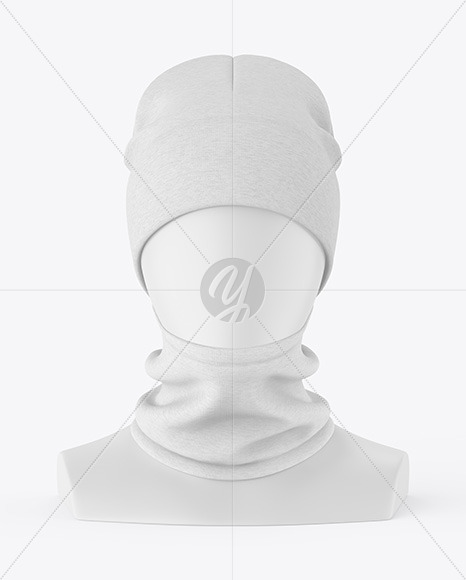 Download Melange Winter Hat Buff Mockup In Apparel Mockups On Yellow Images Object Mockups