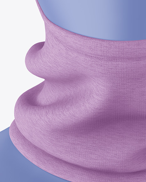 Melange Winter Hat   Buff Mockup PSD #7