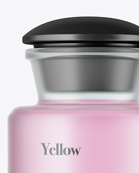 Frosted Glass Bottle Mockup PSD #2