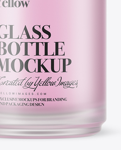 Frosted Glass Bottle Mockup PSD #1