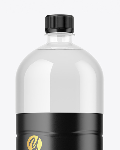 1.5L Clear Plastic Bottle Mockup PSD #2