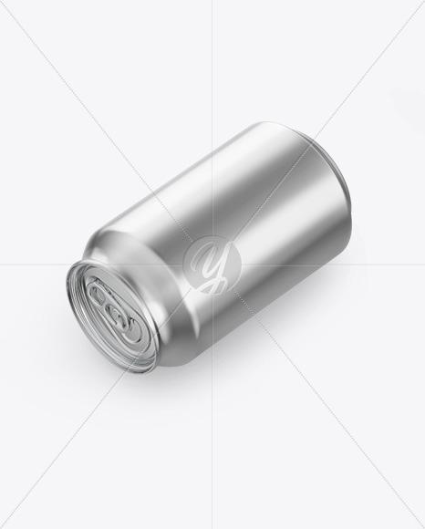 Metallic Drink Can Mockup PSD #3