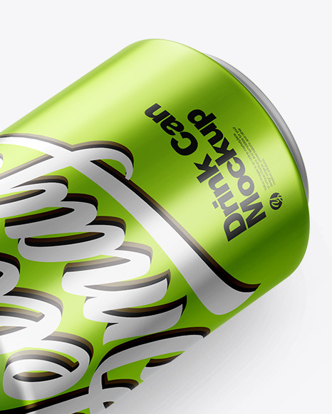 Metallic Drink Can Mockup PSD #6