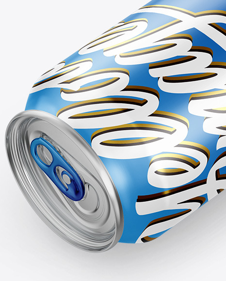 Glossy Drink Can Mockup PSD #1