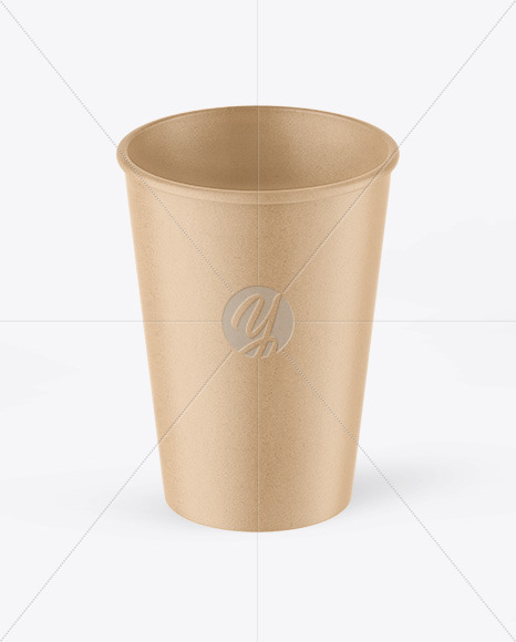 Kraft Paper Coffee Cup Mockup PSD #3
