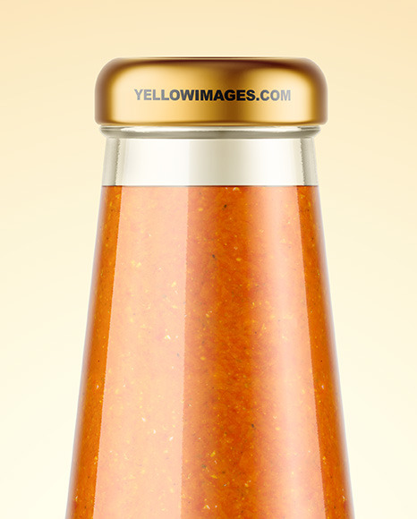 Sweet and Sour Sauce Bottle Mockup PSD #5