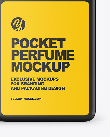Pocket Perfume With Box Mockup PSD #1
