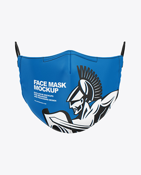 Download Face Mask Mockup In Apparel Mockups On Yellow Images Object Mockups