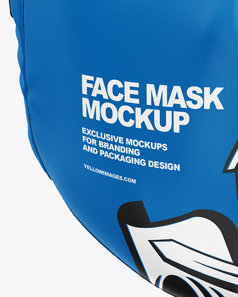 Download Face Mask Mockup In Apparel Mockups On Yellow Images Object Mockups