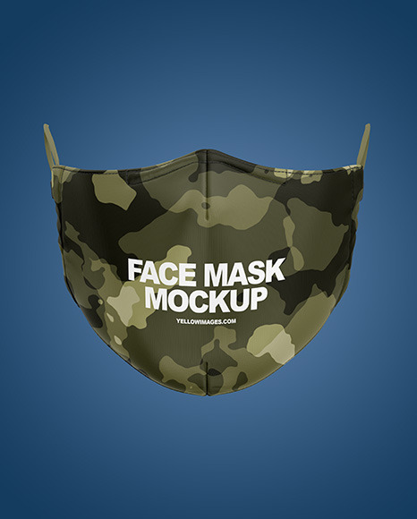 Download Face Mask Mockup In Apparel Mockups On Yellow Images Object Mockups