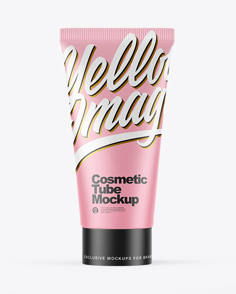 Matte Cosmetic Tube Mockup PSD #2