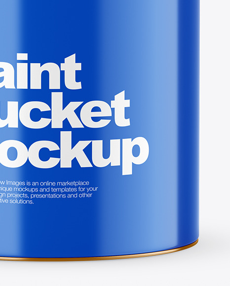 Glossy Paint Bucket Mockup PSD #7
