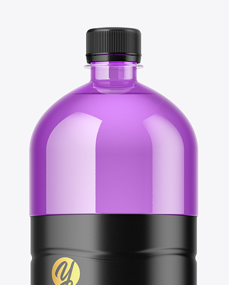 1.5L Colored Plastic Bottle Mockup PSD #2